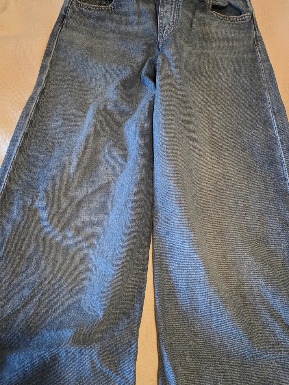 GAP Wide-Leg Kids SUPER  BAGGY Jeans - Medium Blue Denim